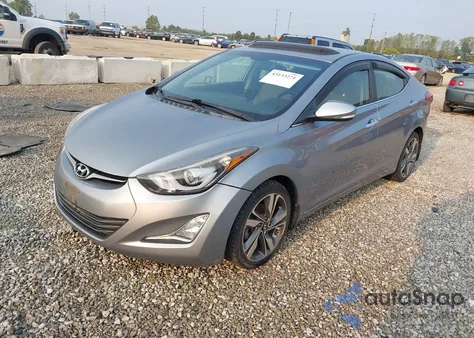 2015 Hyundai Elantra Limited from USA, damaged, VIN 5NPDH4AE1FH594377